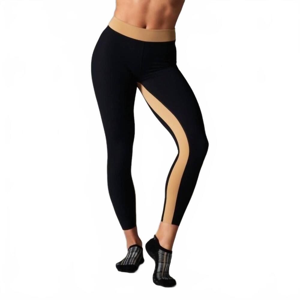 NEW TAVI mid rise 7/8 leggings in ebony/camel